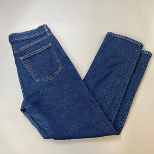 Women's GAP Blue '90s Straight High Rise Jeans Size 30 Normcore Classic